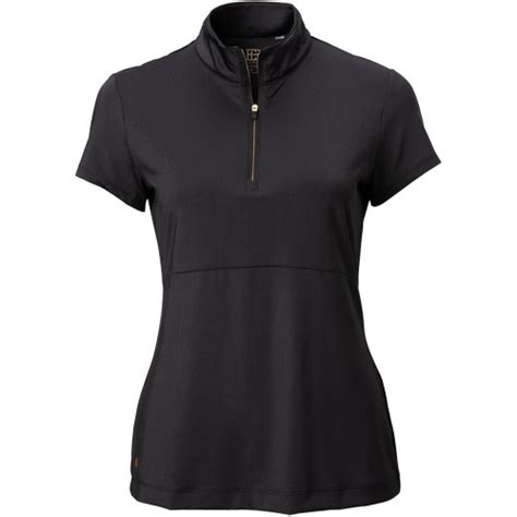 Ep Pro Womens 12 Zip Mock Golf Polo