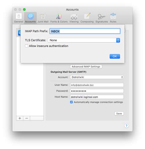 Setting Up Mac Mail Dotroll Knowledge Base