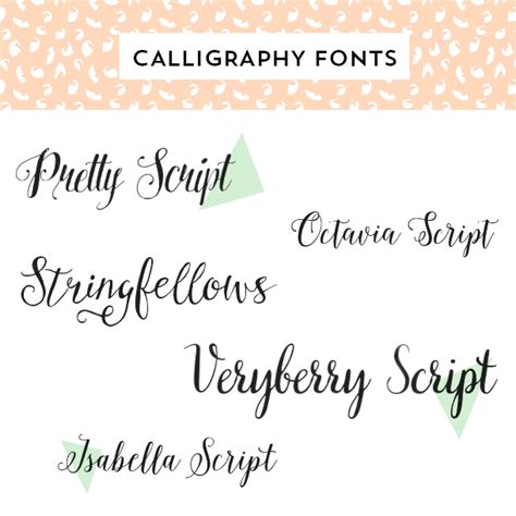 Calligraphy Script Fonts Sarah Hearts