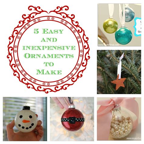 5 Easy To Make Homemade Christmas Ornaments Mom 4 Real