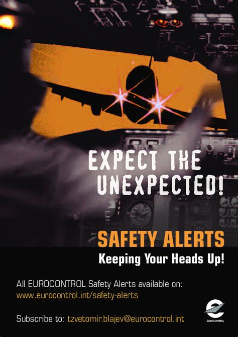 Eurocontrol Safety Alert Poster Aircraft Skybrary Aviation Safety