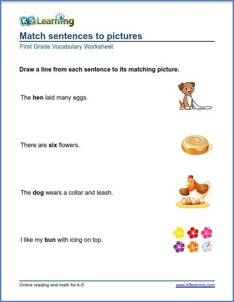 Kidzone math worksheets grade level: grade 1 math pictures to sentences | Vocabulary worksheets, Worksheets, Alphabet worksheets ...