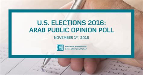 Arab Public Opinion And The 2016 US Presidential Elections