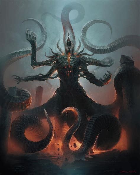 eldritch art on instagram ““nyarlethotep the crawling chaos h p lovecraft” artist