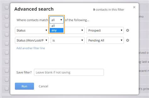 How To Use The Advanced Search Onepagecrm Help Center