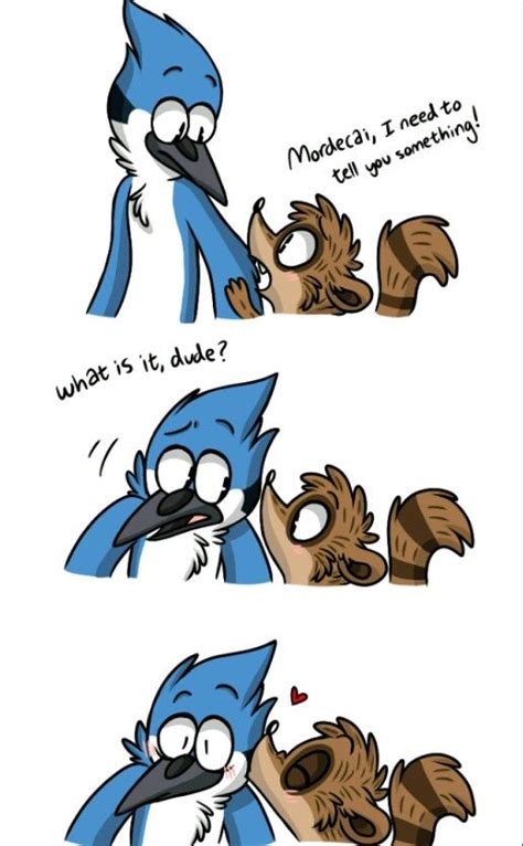 Regular Show Mordecai And Rigby Valentines Day Furry