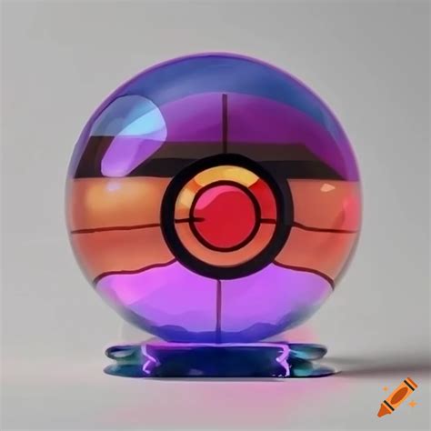 Acrylic Painting Of A Dusk Ball From Pokémon Games On Craiyon