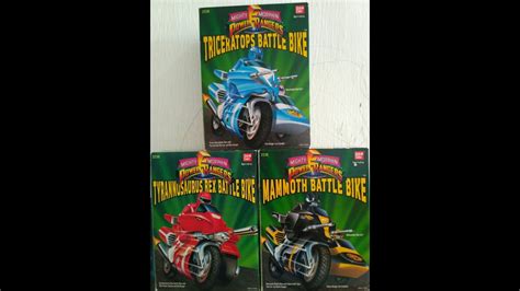 Another Unboxing Mighty Morphin Power Rangers Battle Bikes YouTube