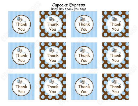 Easy to do baby shower gifts made of baby clothes and wash clothes. Cupcake Express: First 10 customers to follow my blog will get FREE Printable thank you tags...