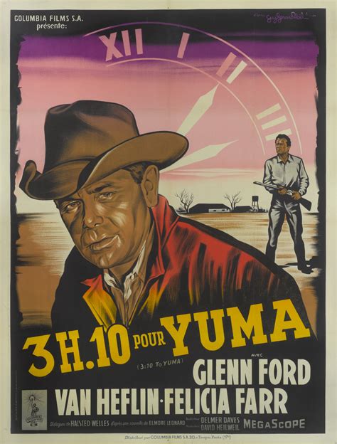 310 To Yuma3h10 Pour Yuma 1957 Poster French Original Film