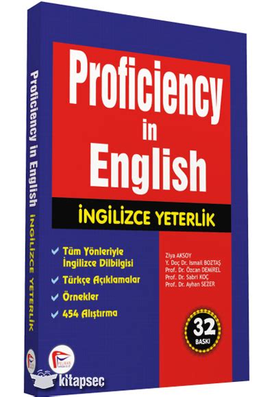 Language proficiency helps expatriates learn the proper or adequate work values, achieve expectations from others and standard in order to allow them work more efficiently and easily. Proficiency in English Pelikan Yayınevi | 9789944119566