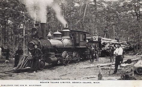 Transpress Nz Beaver Island Logging Train Michigan 1900s