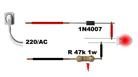 1x 10 uf 63v electrolytic capacitor 3. Resistor De 220 Volts