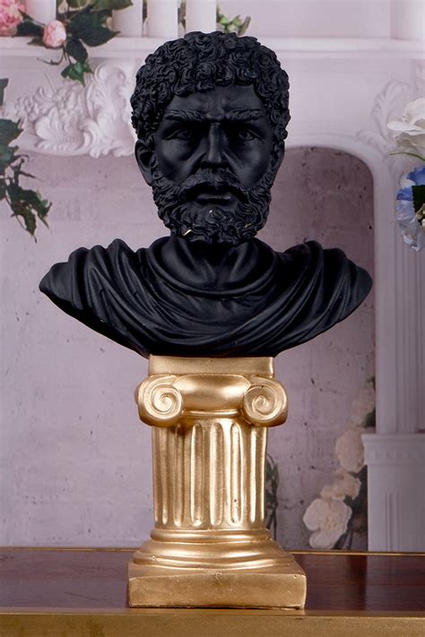 THE WHITE INK DECOR Black Poly Resin Timeless Elegance Victorian