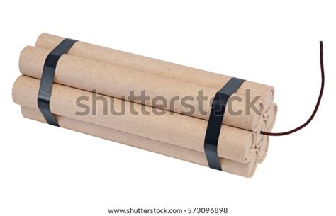 Bundle Dynamite Fuse Cord Isolated On Stock Photo Edit Now 573096898