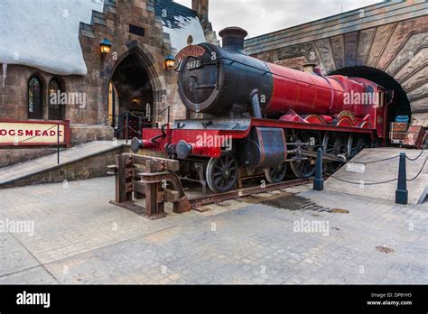 Hogwarts Express Train At The Hogsmeade Station In The Wizarding Stock