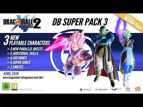 Bandai namco released a brand new trailer showcasing bojack, zumasu and black rose as well as the april 25 release date. DRAGON BALL XENOVERSE 2 DLC 3 RELEASE DATE - YouTube