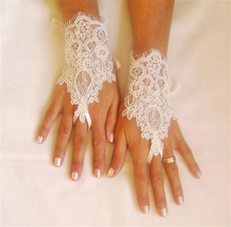 Ivory Wedding Glove Ivory Lace Gloves Fingerless Glove Free Ship 0031 2373471 Weddbook