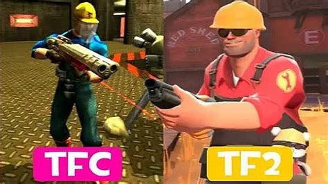 Team Fortress All Character Model Comparisons Tfc Vs Tf Youtube
