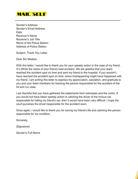 Thank You Letter To Police Officer How To Templates And Examples Mail