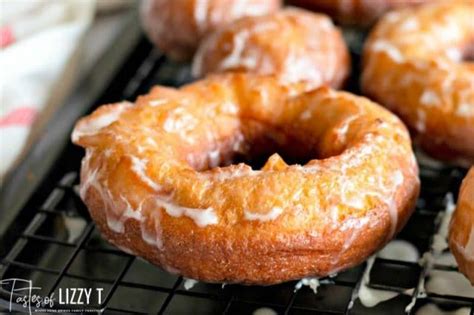 Homemade Amish Glazed Donuts Tastes Of Lizzy T Recipe Donut Glaze Raised Donuts Homemade