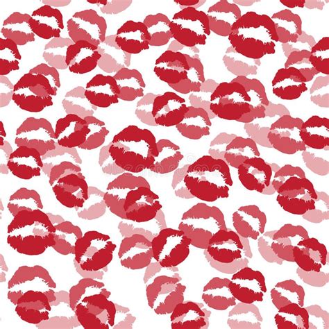 seamless pattern with a lipstick kiss stock vector illustration of pattern artistic 71297782