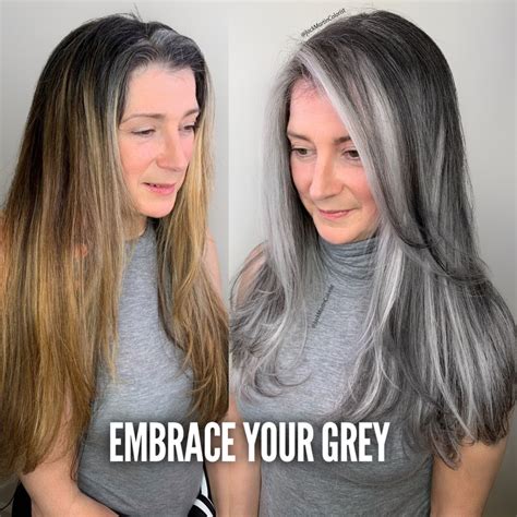 Embrace Your Grey And Stop Coloring Check The Link Below For How I Did It Long Gray Hair