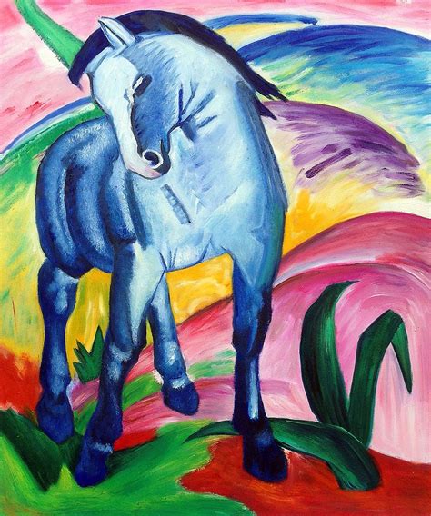 Marc Blaues Pferd I Monaco At Franz Marc Blue