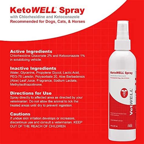 Ketowell Chlorhexidine And Ketoconazole Medicated Spray