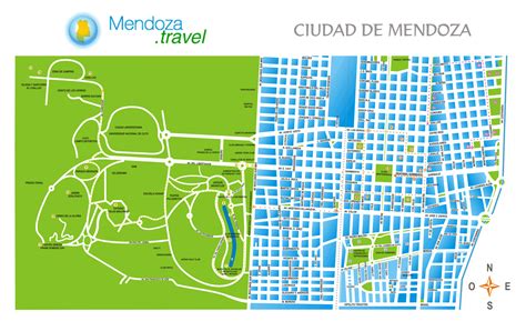 Mapa Circuito Centro De Mendoza Ciudad De Mendoza Mendoza Mapa