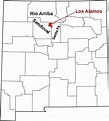 Map of New Mexico highlighting Los Alamos County - List of counties in ...