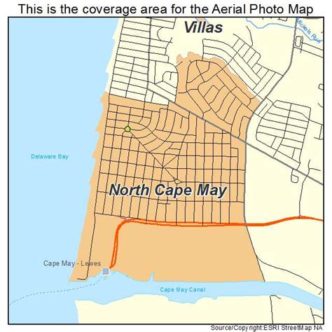 Aerial Photography Map Of North Cape May Nj New Jersey