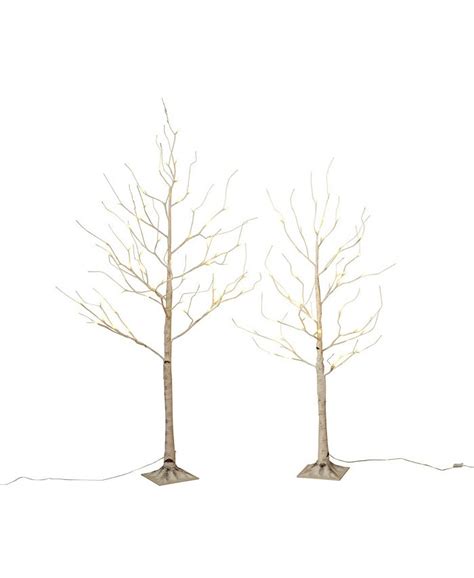 Gerson And Gerson Everlasting Glow 4 Foot High Electric Birch Tree With