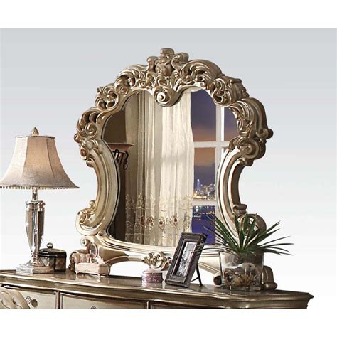 23007 Gold Patina Vanity Acme Dresden Collection