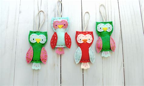 Your Home Needs A Whole Flock Of These Felt Owl Ornaments Owl
