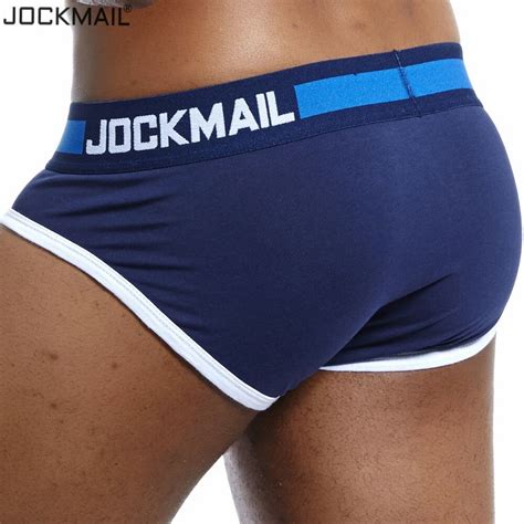 remarkable jockmail brand 2019 new design soft underwear men briefs cotton male panties slip