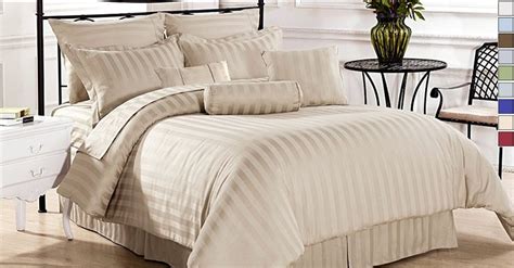 4 Piece Set Egyptian Comfort Striped 1800 Series Sheets