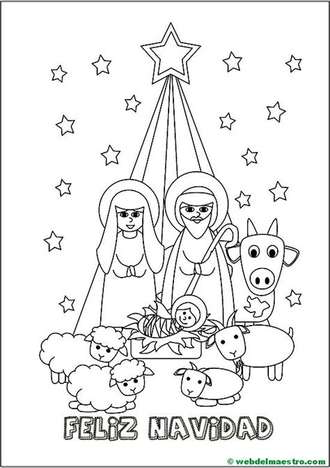 Imagenes Para Colorear De Navidad Nacimiento - páginas para colorear