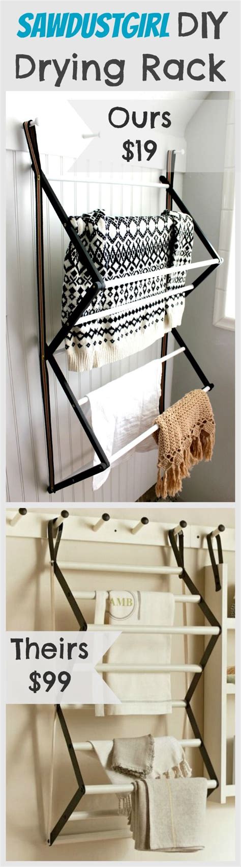 The wall mounted clothes drying racks are so much nicer: Diy Laundry Drying Rack - WoodWorking Projects & Plans