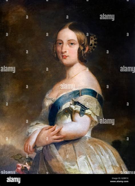 La Reine Victoria Dangleterre En Tant Que Jeune Femme Portrait Par