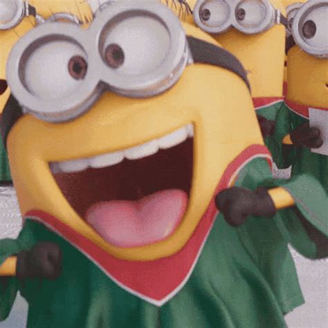 Three Cartoon Characters Dressed In Green And Yellow Outfits With Their