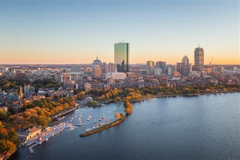 Boston Charles River Aerial Photography Downtown Toby Harriman