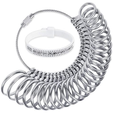 Buy Jcf Ring Sizer Gauge Set With Plastic Ring Sizer Belt Metal Finger