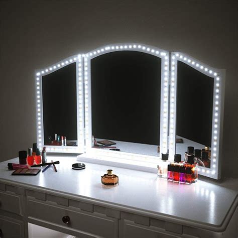How To Diy Vanity Mirror With Led Strip Lights