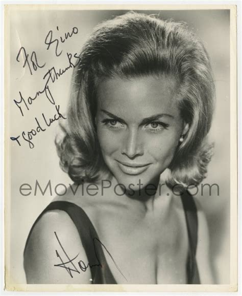 4x392 Honor Blackman Signed 8x10 Publicity Photo 1960s Great Close Up Of The