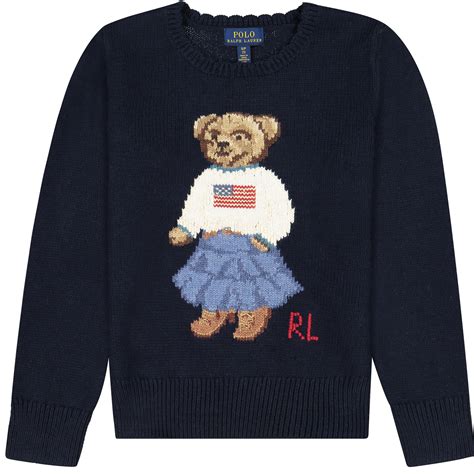 Ralph Lauren Girls Stylish Teddy Bear Sweater Bambinifashioncom