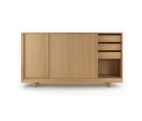 Sideboard With Sliding Doors Natural Oak Architonic