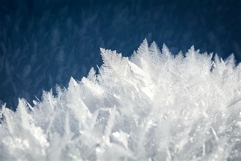 Hd Wallpaper Ice Snow Crystal Ice Crystal Winter Cold Frozen