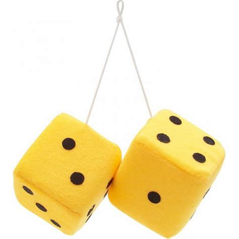Fuzzy Car Dice Yellow Big 3 Inches Pittsburgh Steelers Ebay