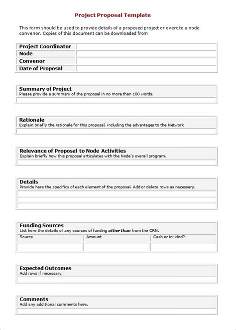 Project Proposal Template Word Templates For Free Download Ai Contents